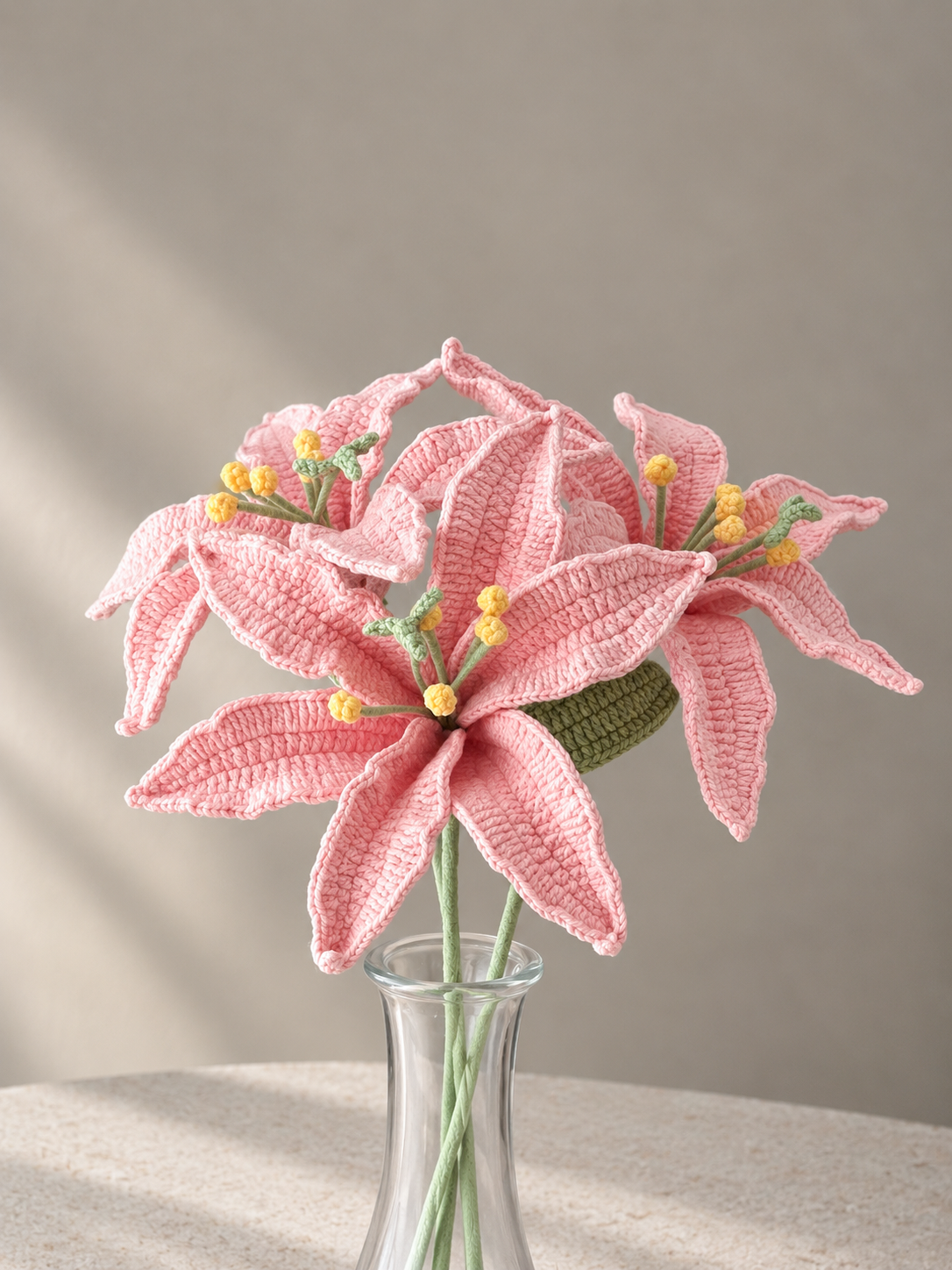Handgemaakte Gehaakte Lelie | Gehaakte Bloem | Eeuwige Bloem | Woondecoratie & Cadeau