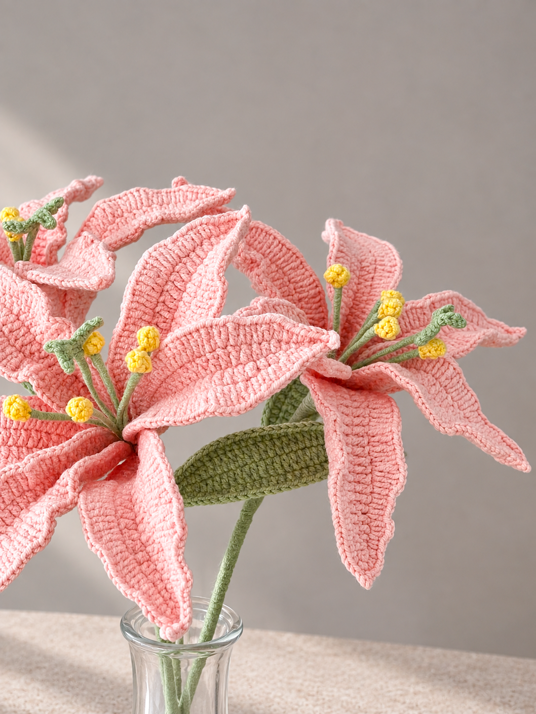 Handgemaakte Gehaakte Lelie | Gehaakte Bloem | Eeuwige Bloem | Woondecoratie & Cadeau