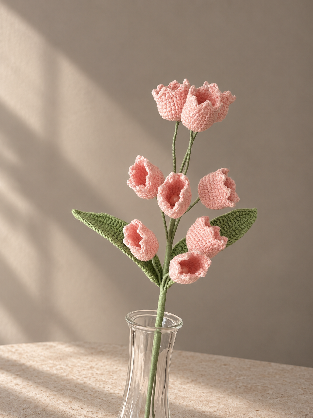 Handgemaakte Gehaakte Lelietje-van-dalen | Gehaakte Bloem | Eeuwige Bloem | Woondecoratie & Cadeau