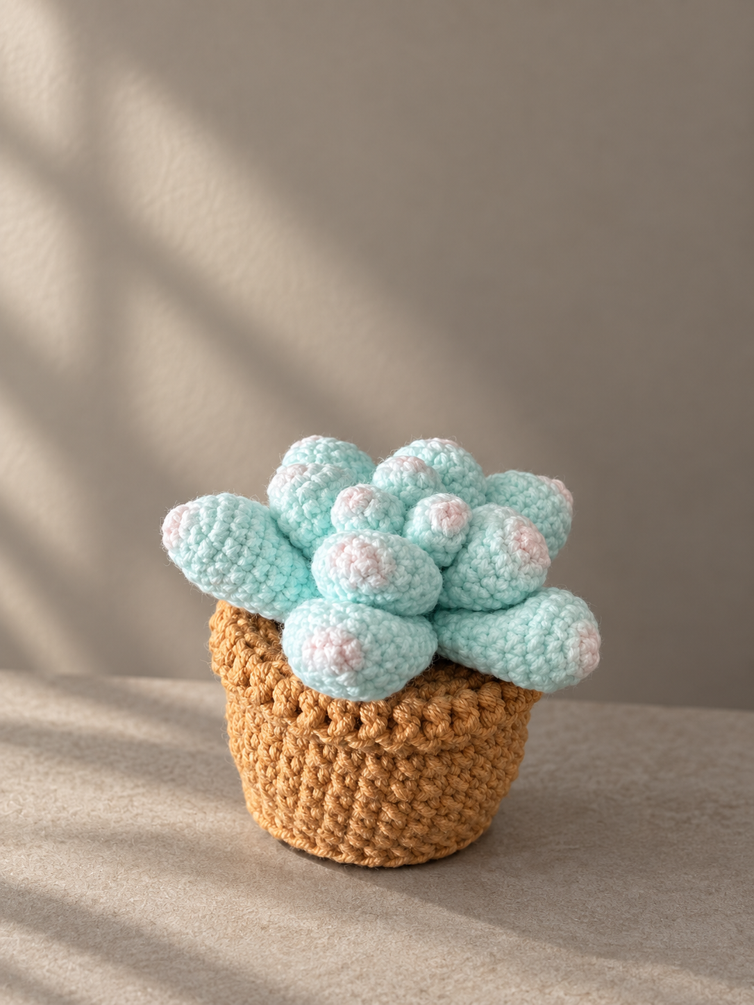 Handgemaakt Gehaakt Vetplantje in Pot | Gehaakte Plant | Eeuwige Plant | Woondecoratie & Cadeau