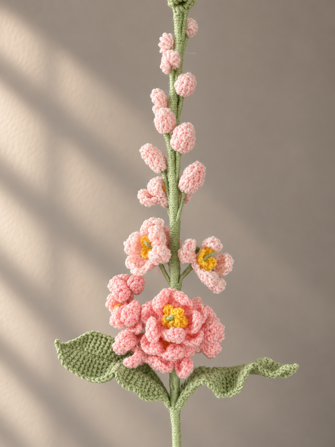 Handgemaakte Gehaakte Stokroos | Gehaakte Bloem | Eeuwige Bloem | Woondecoratie & Cadeau