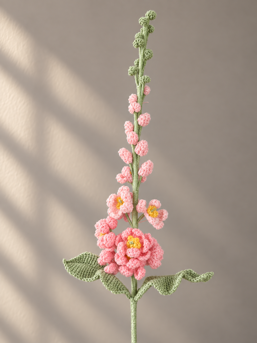 Handgemaakte Gehaakte Stokroos | Gehaakte Bloem | Eeuwige Bloem | Woondecoratie & Cadeau