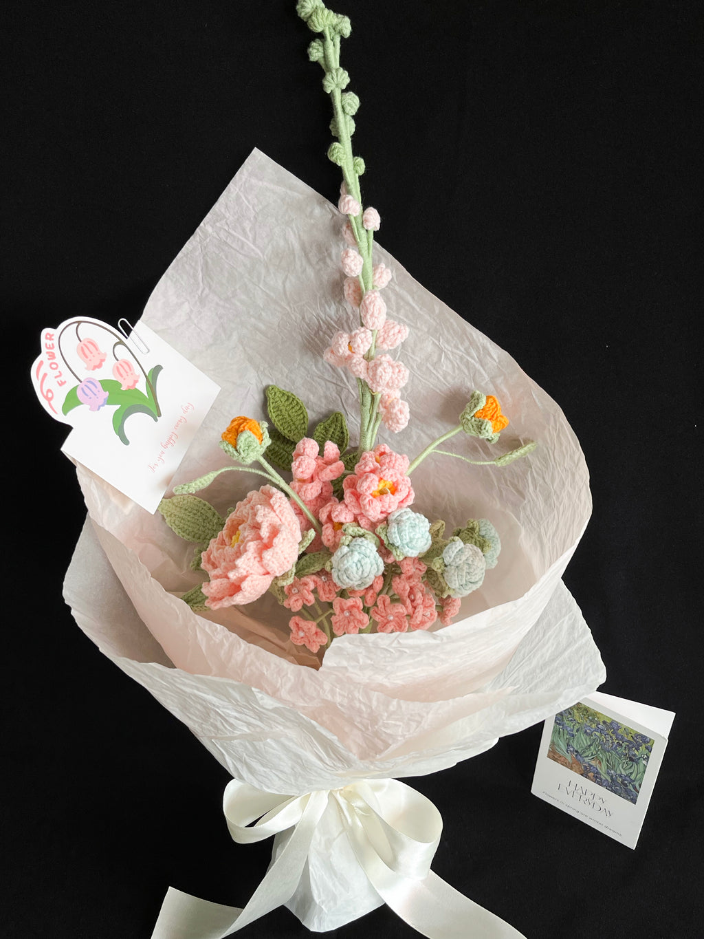 Handgemaakt Gehaakt Bloemenboeket | Eeuwig Boeket | Gehaakte Bloemen | Cadeau voor Haar | Woondecoratie