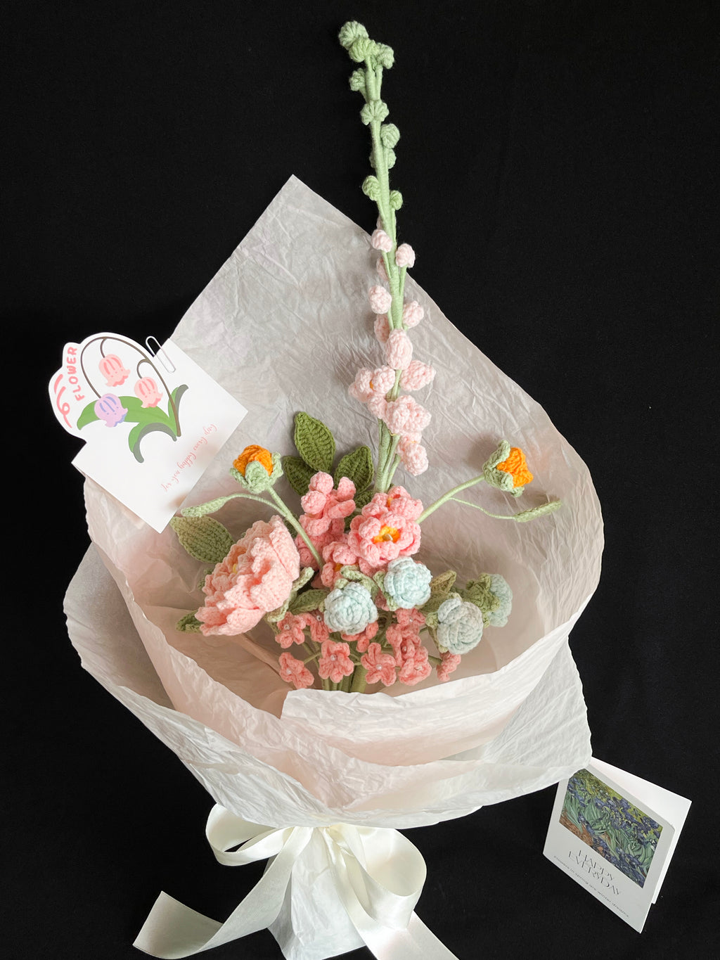 Handgemaakt Gehaakt Bloemenboeket | Eeuwig Boeket | Gehaakte Bloemen | Cadeau voor Haar | Woondecoratie