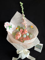 Handgemaakt Gehaakt Bloemenboeket | Eeuwig Boeket | Gehaakte Bloemen | Cadeau voor Haar | Woondecoratie