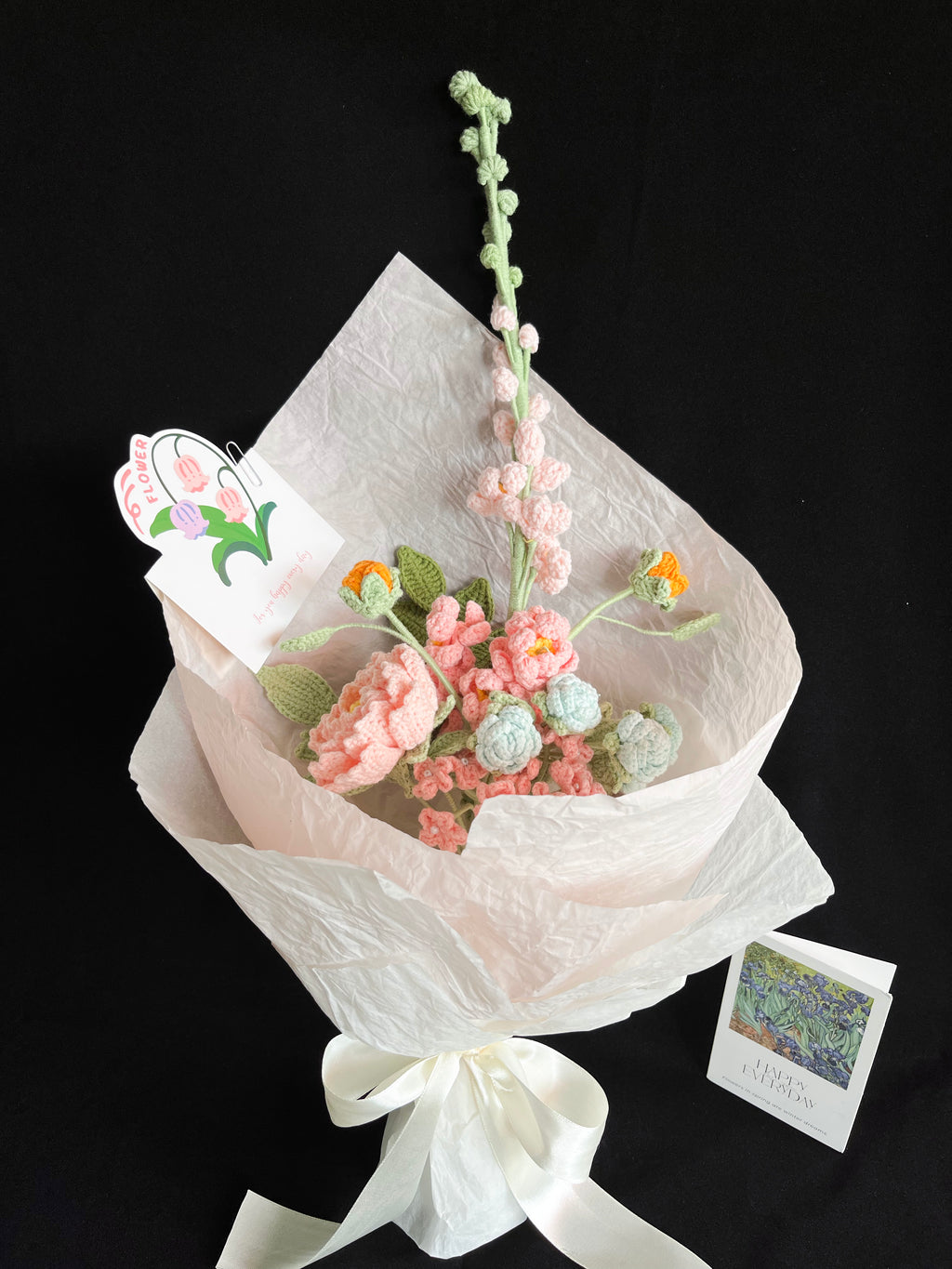 Handgemaakt Gehaakt Bloemenboeket | Eeuwig Boeket | Gehaakte Bloemen | Cadeau voor Haar | Woondecoratie