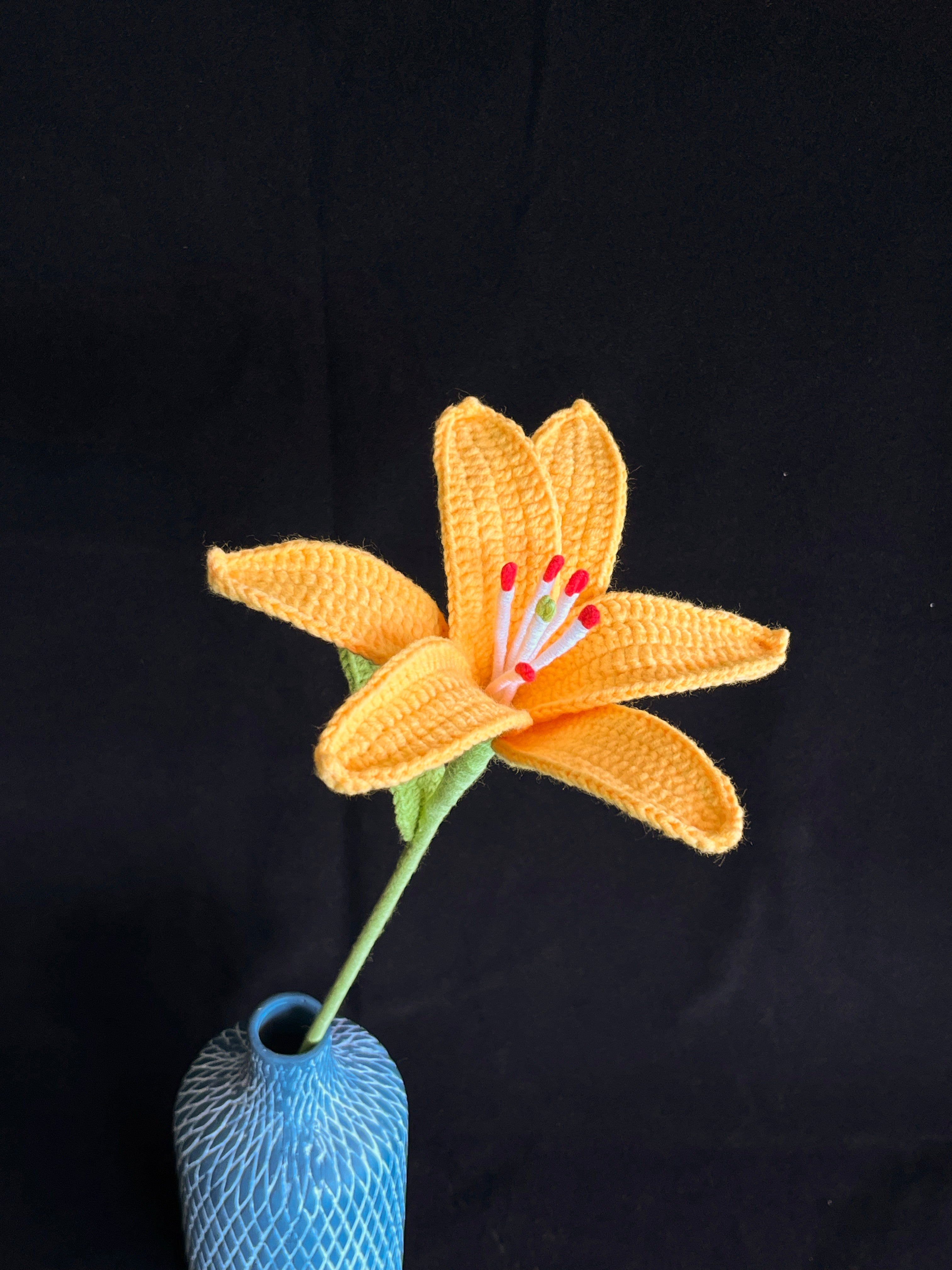 Handgemaakte Gehaakte Lelie | Eeuwige Bloem | Cadeau & Woondecoratie