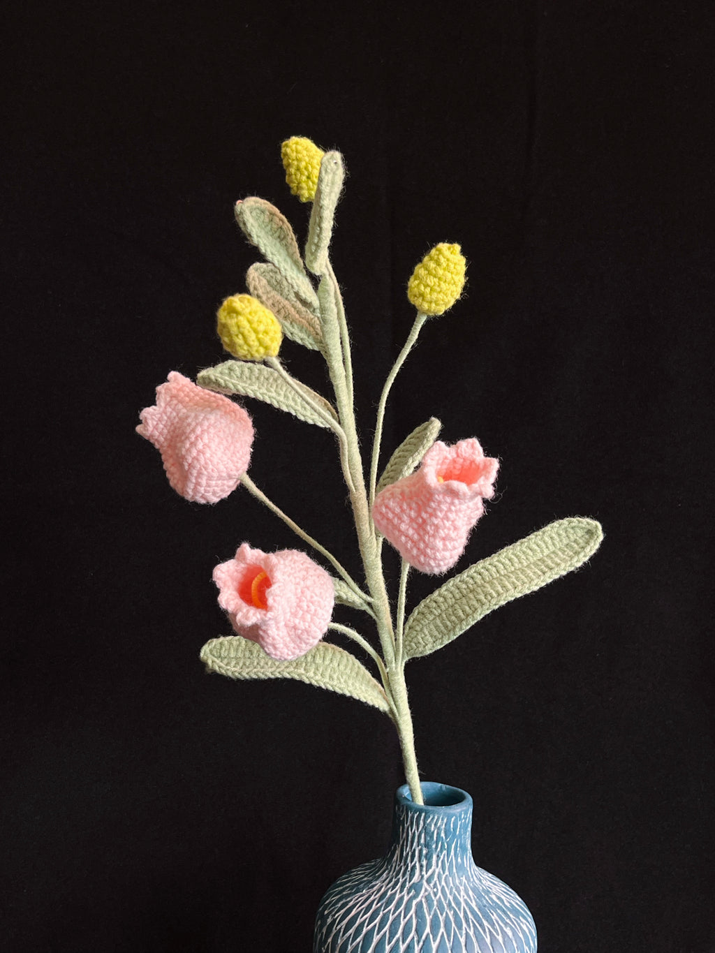 🌷 Gehaakte Lelietje-van-dalen & Tulpenknoppen