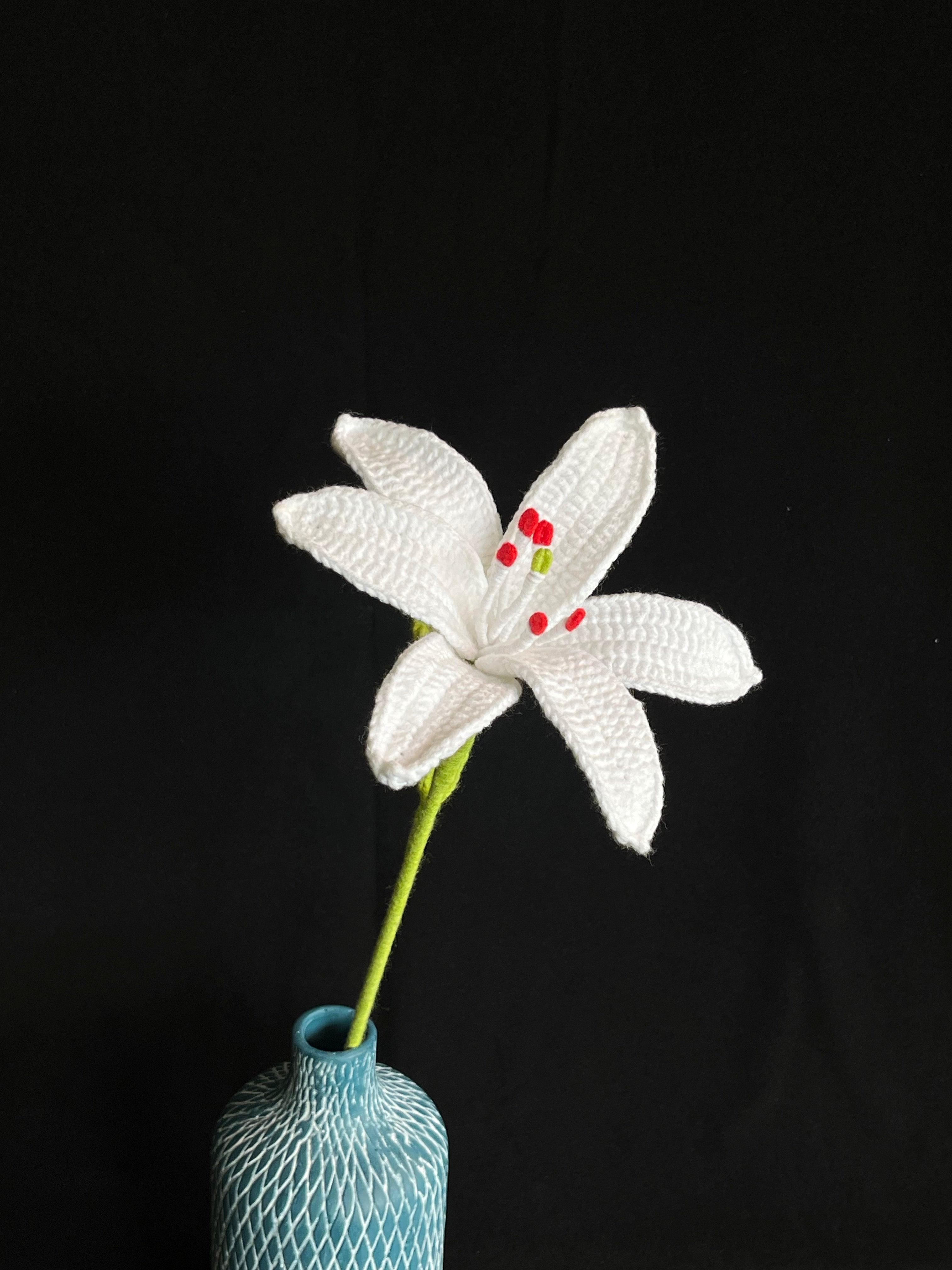 Handgemaakte Gehaakte Lelie | Eeuwige Bloem | Cadeau & Woondecoratie