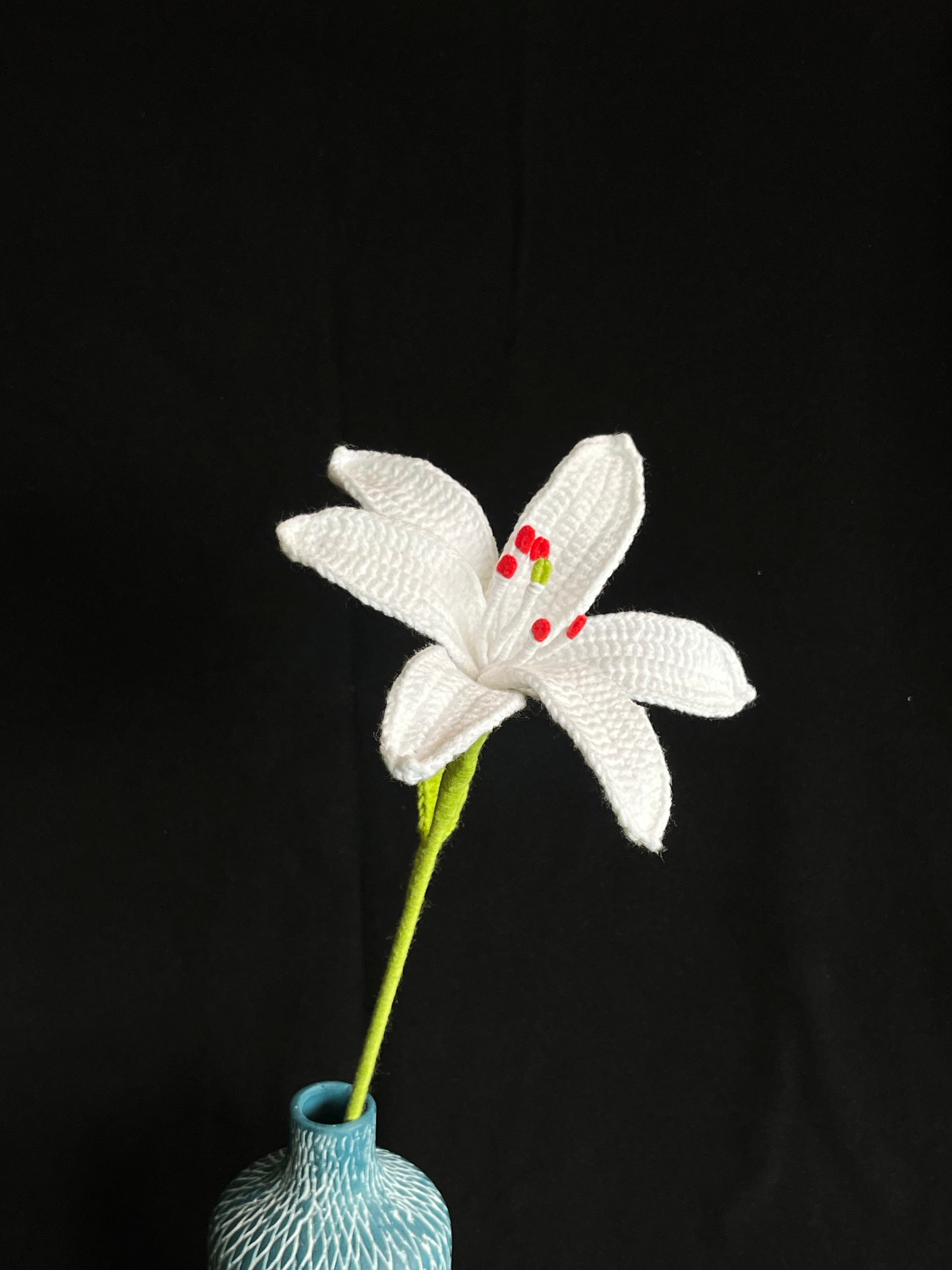 Handgemaakte Gehaakte Lelie | Eeuwige Bloem | Cadeau & Woondecoratie