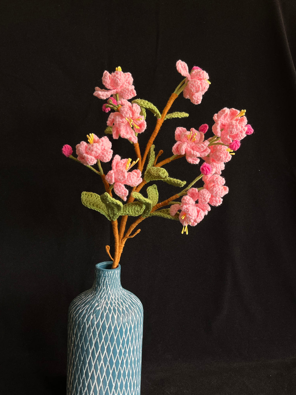 🌸 Gehaakte Kersenbloesem Tak – Handgemaakte Bloesemtak