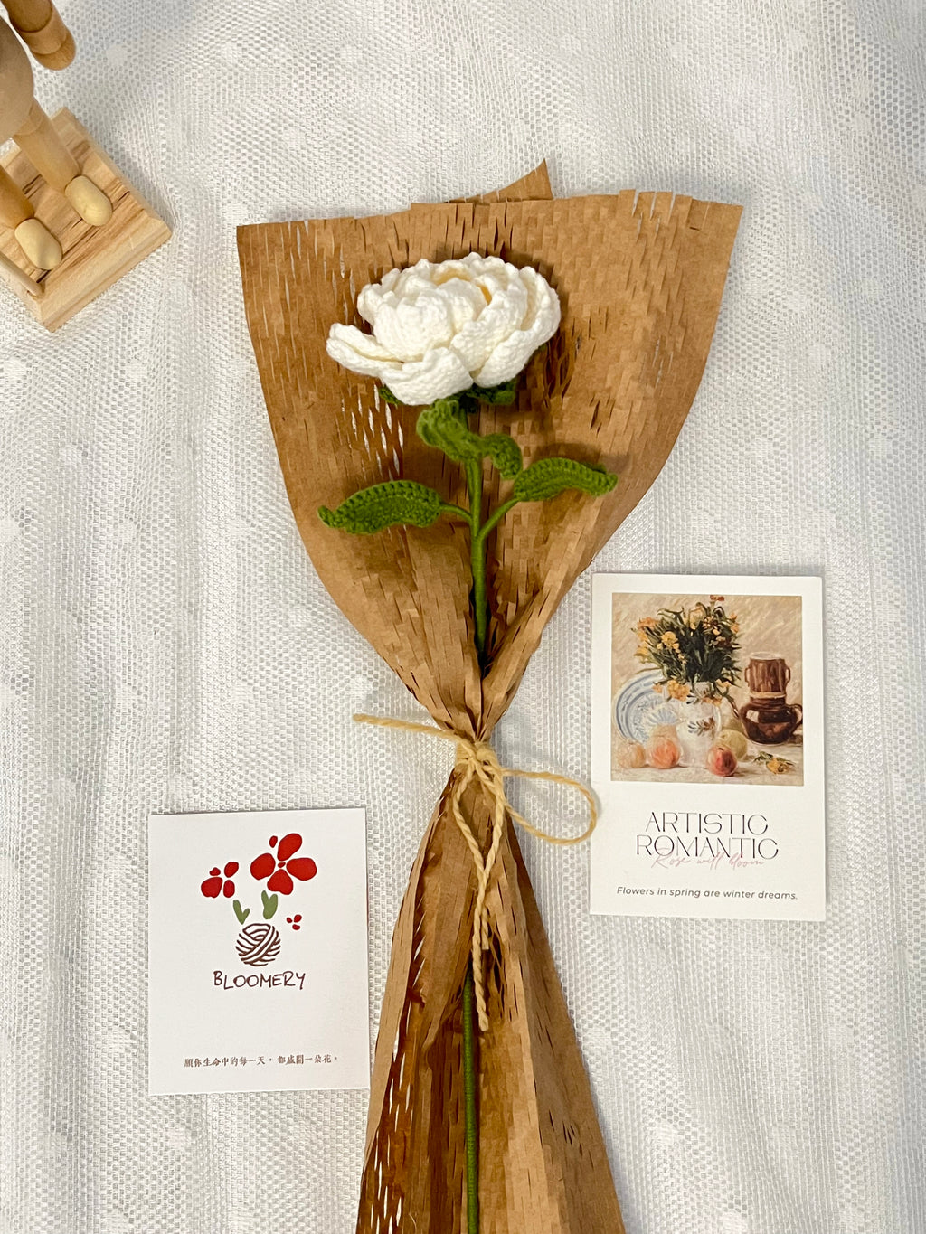 Gehaakte pioenroos-Een bloem die nooit verwelkt, met liefde handgemaakt