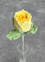 Handgehaakte roos – verkrijgbaar in meerdere kleuren