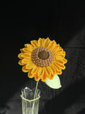 Handgehaakte zonnebloem – vrolijk & zonnig