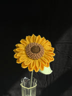Handgehaakte zonnebloem – vrolijk & zonnig