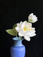 Handgehaakte lotusbloem – elegant & rustgevend