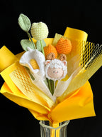 Handgehaakt schapenbloem boeket – schattig & uniek 🐑🌼
