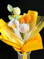 Handgehaakt schapenbloem boeket – schattig & uniek 🐑🌼