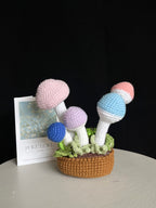 Handgehaakte paddenstoel decoratie – schattig & kleurrijk 🍄✨